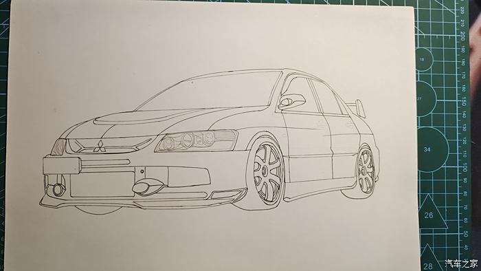 图 手绘三菱lancer evolution 9