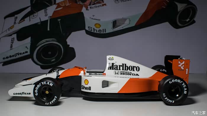 模型致敬永远的车神冠军本田的信仰120迈凯伦mp46鉴赏