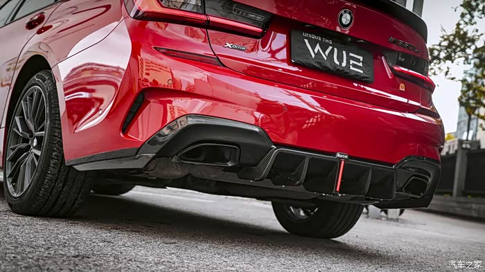 【图】红色暴风 | 苏州宝马3系升级卡布尔碳纤维后唇_宝马3系论坛
