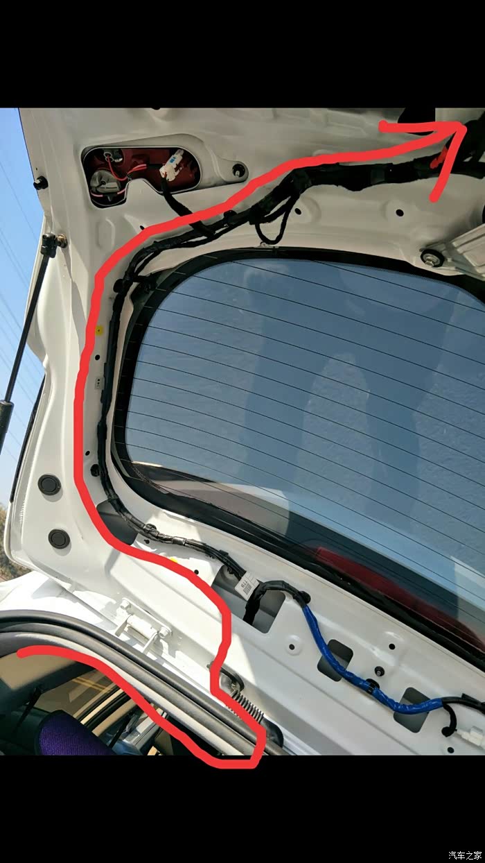 途胜流媒体行车记录仪后摄像头的安装方式分享