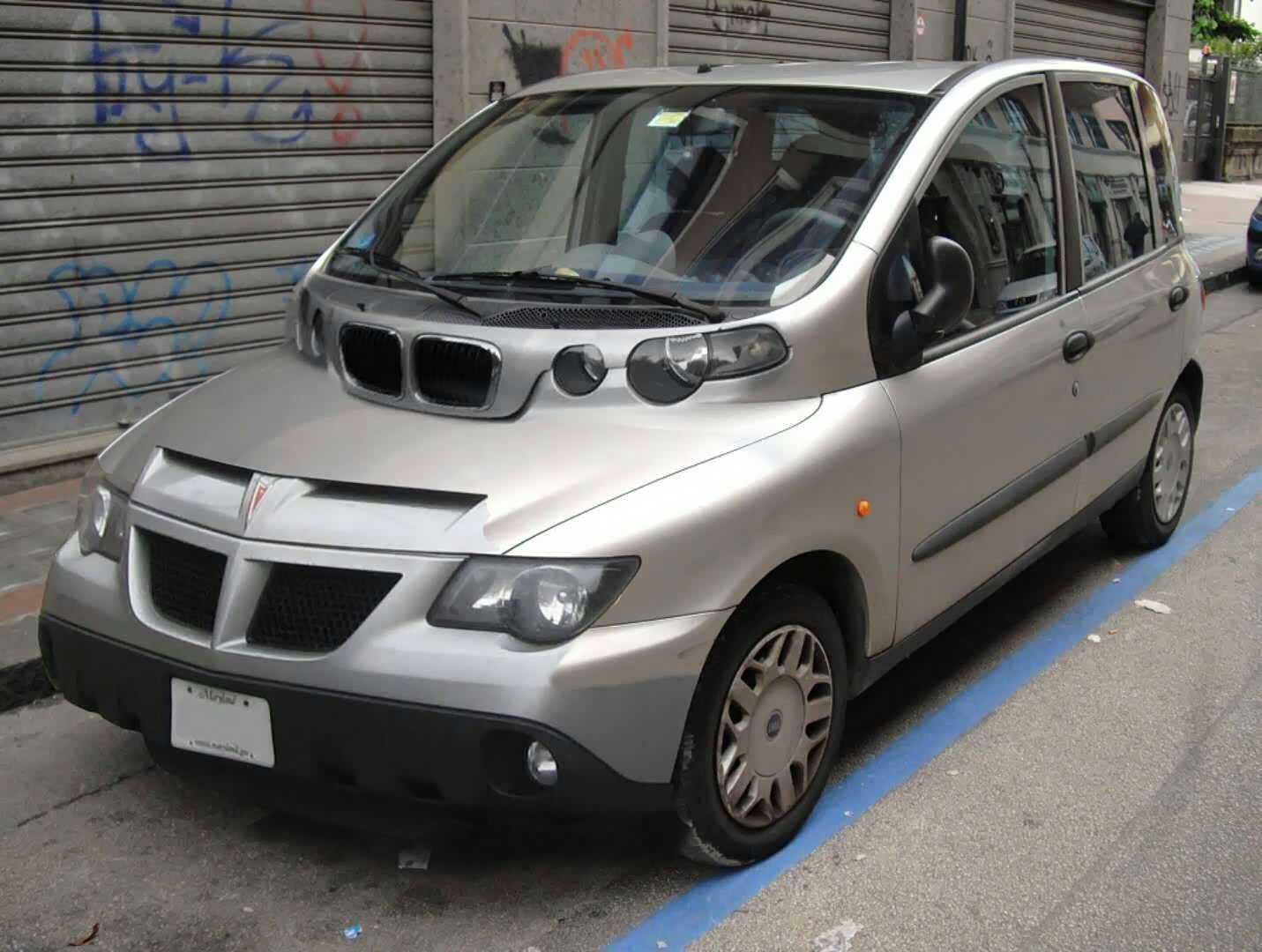 菲亚特multipla本来就不好看改装后是不是更奇葩了