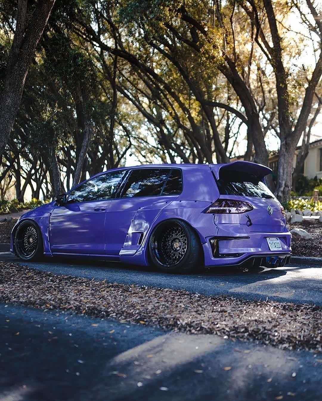 【图】紫色宽体 mk7 golf gti.好漂亮啊!_高尔夫gti论坛_汽车之家论坛