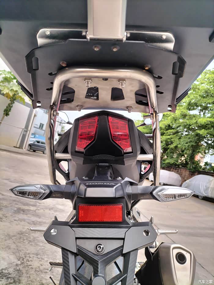 本田cb400f摩托车改装铝合金尾箱cb400f不锈钢车尾架