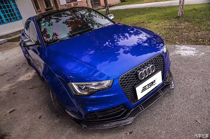 奥迪a5改装宽体包围碳纤维套件