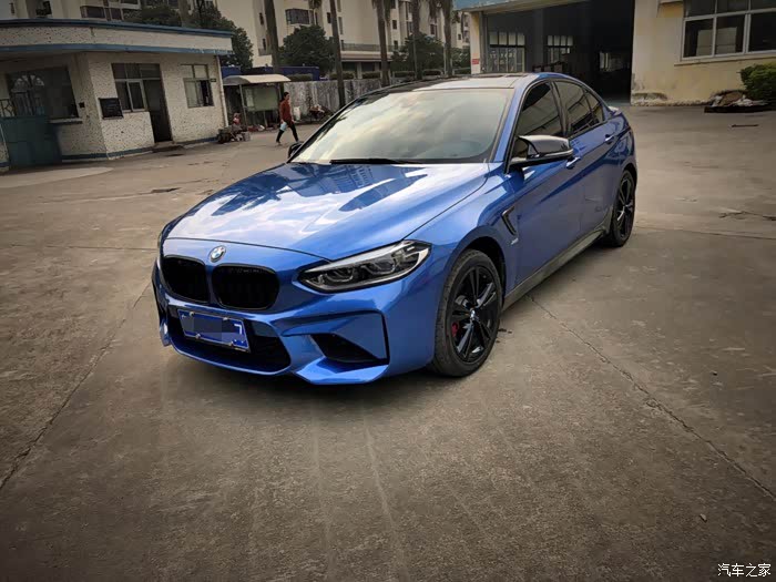 宝马1系三厢提车加改装详细贴申精