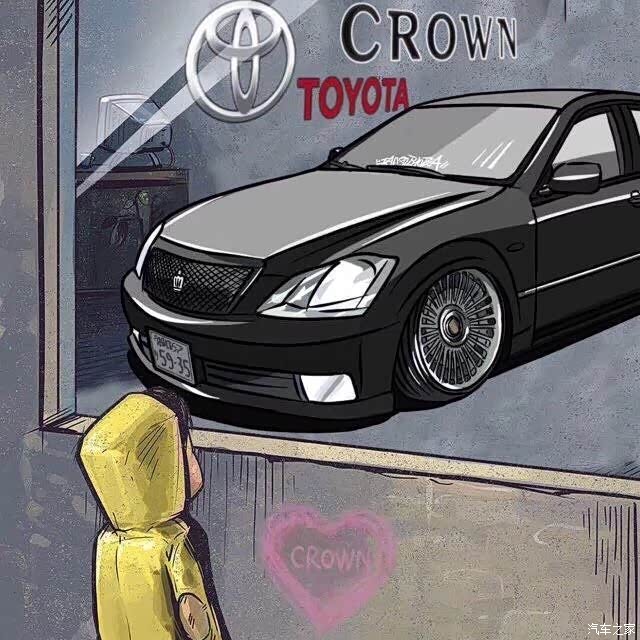 跪求一张小男孩看橱窗里的12代皇冠的原图 谢谢