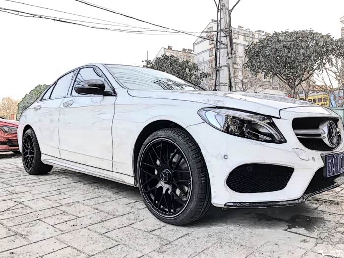 自己用的c63s轮毂黑