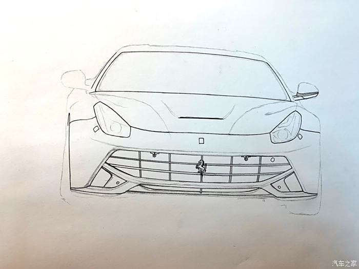 f1赛车素描画图片