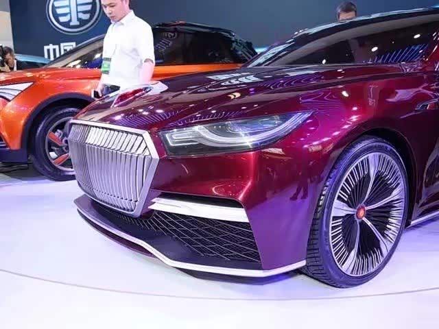 【图】全新的红旗b-concept整车营造出的视觉冲击力非常强大_红旗s