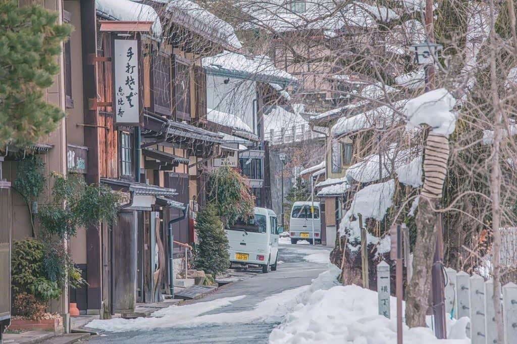 日本的清新雪景太美了