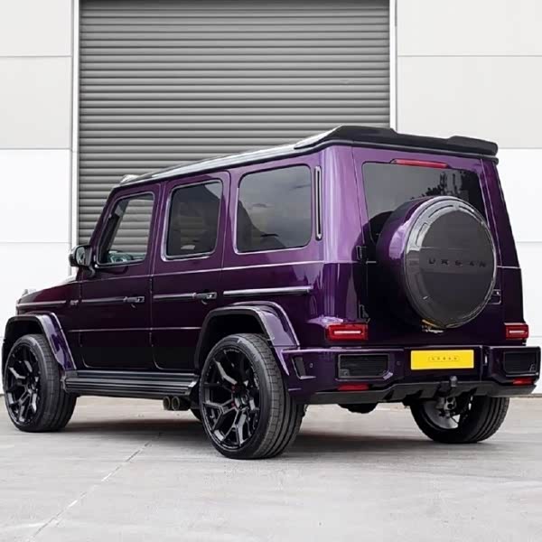 紫色奔驰大g,颜色真霸气