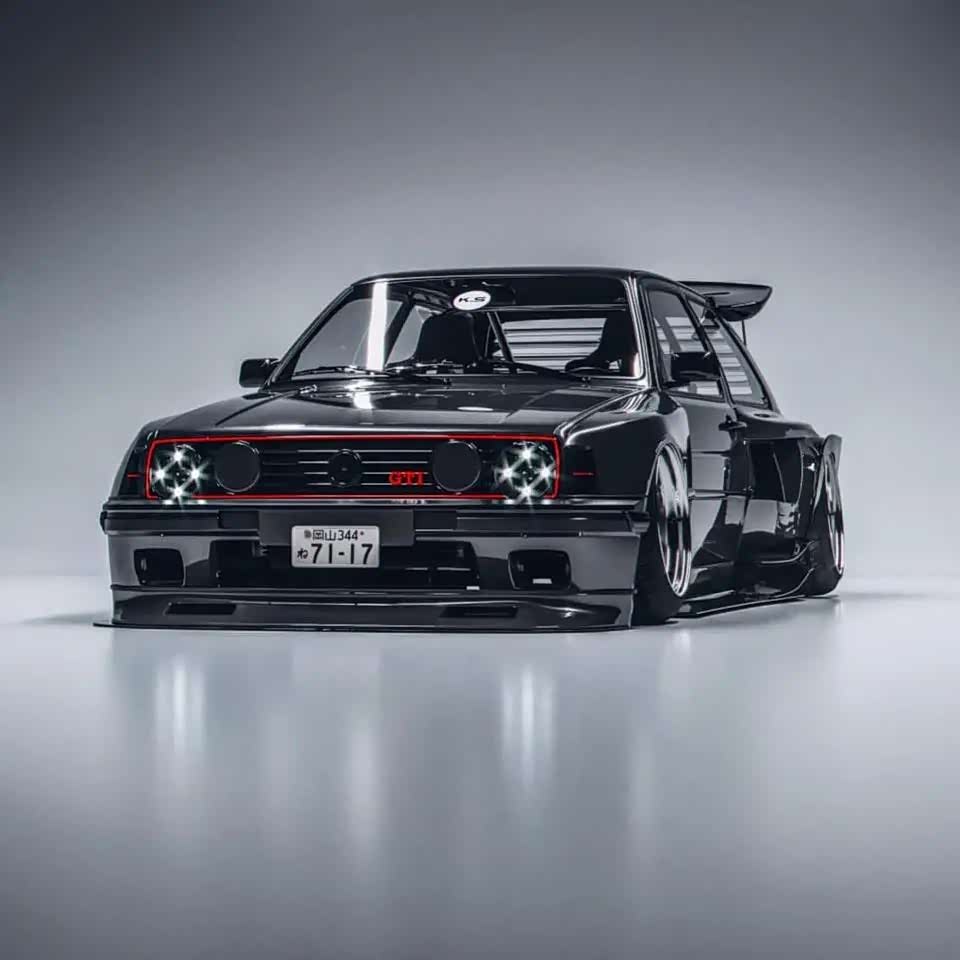 最疯狂酷炫帅气的大众高尔夫gtimk2宽体改装