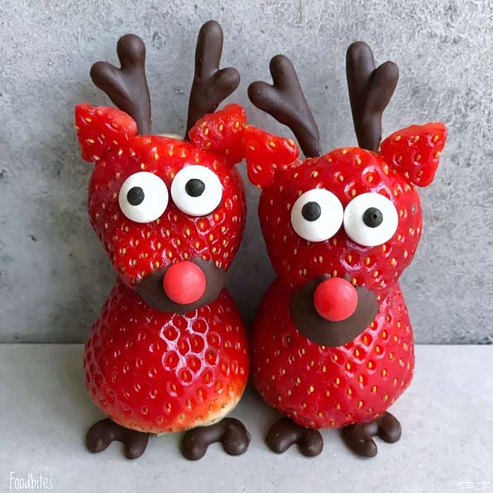 可爱的草莓动物,不一样的美食哦!