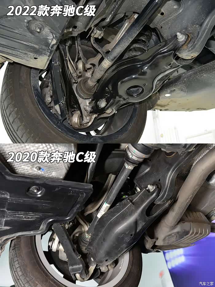 看看这辆新款奔驰c级的底盘与老款有何区别