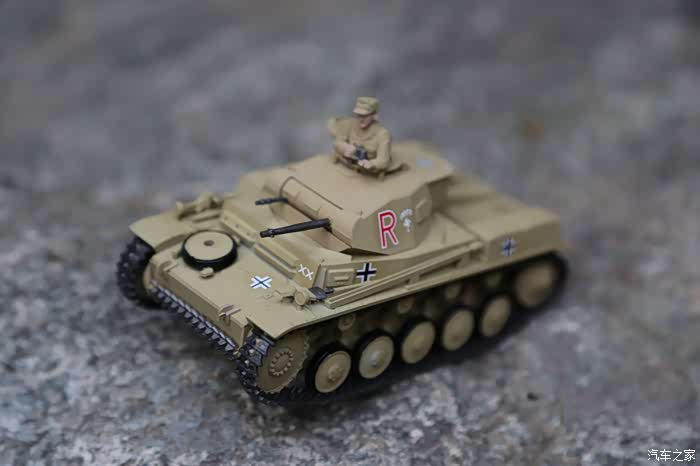 二战德军战车模型上