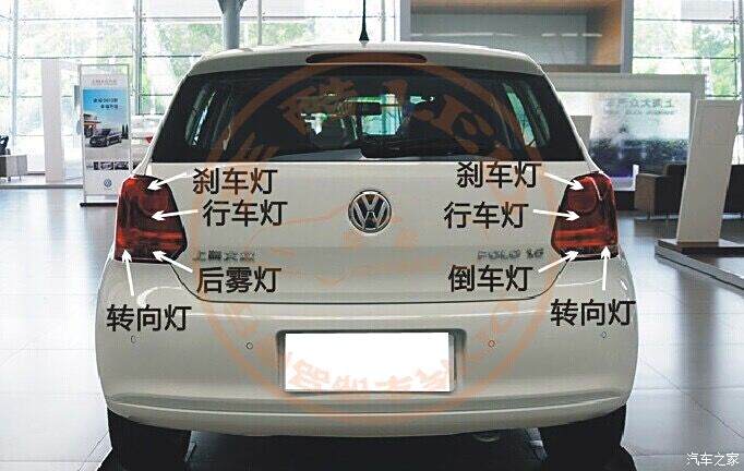 18安駕版polo後車燈及後霧燈使用