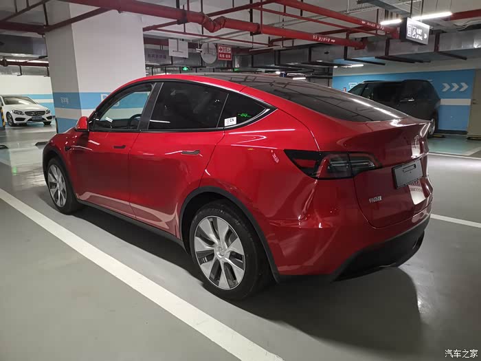 【图】红色modely红色modely,体验还可以_model y论坛_汽车之家论坛