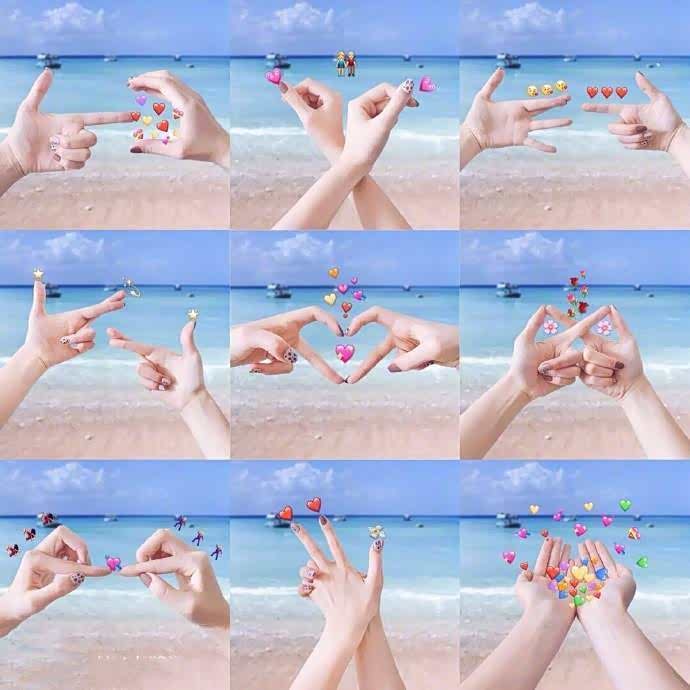 情侣闺蜜旅行拍照手势,快去和男朋友或者闺蜜一起拍吧!