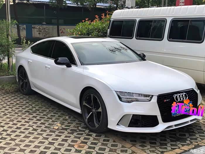【图】白色车身配银耳好看还是碳纤维耳朵好看点呢_奥迪a7论坛_汽车之