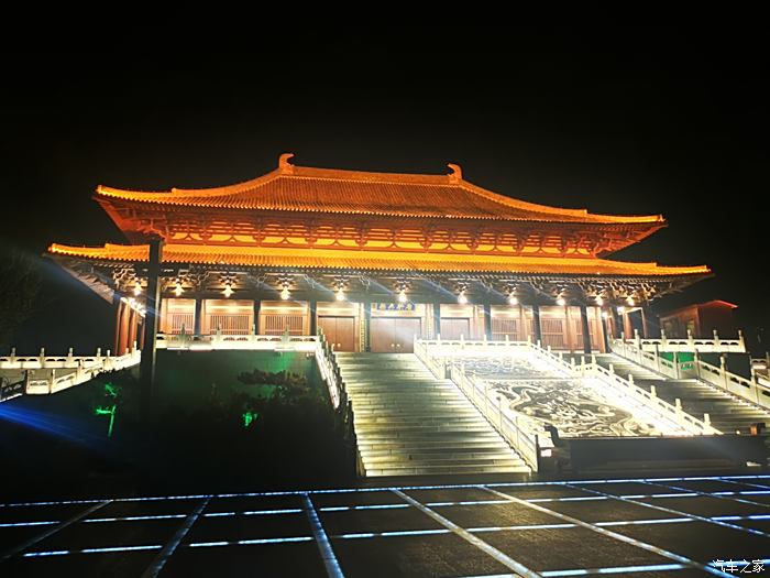 唐县唐尧古镇夜景图片