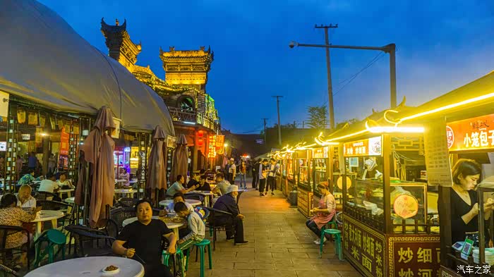 【盛世长安车友会】651小七带我游天下之185韩城古城继续在夜市里面转