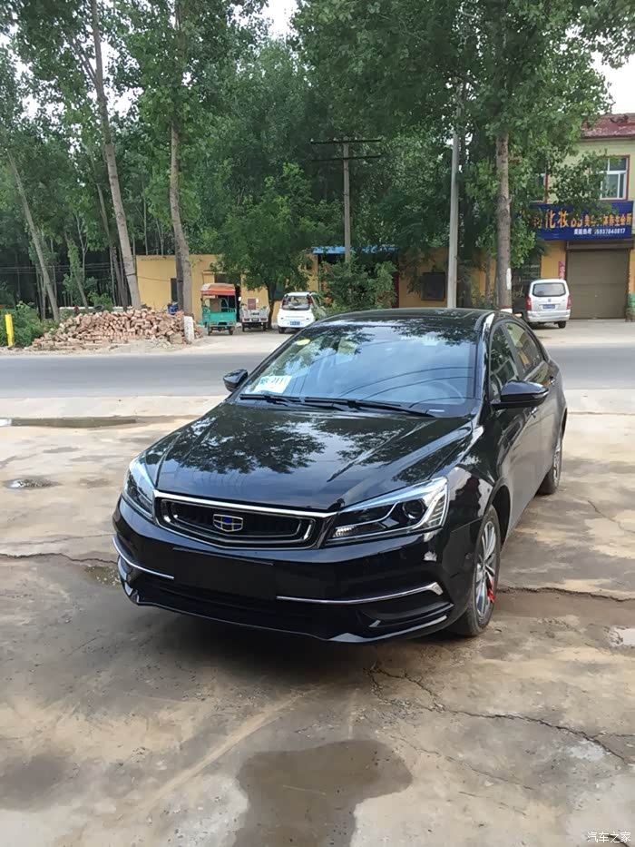 全新黑色帝豪提车