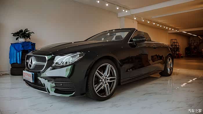 【图】刚提的2020款祖母绿ecoupe敞篷版就来贴透明车衣~_奔驰e级论坛