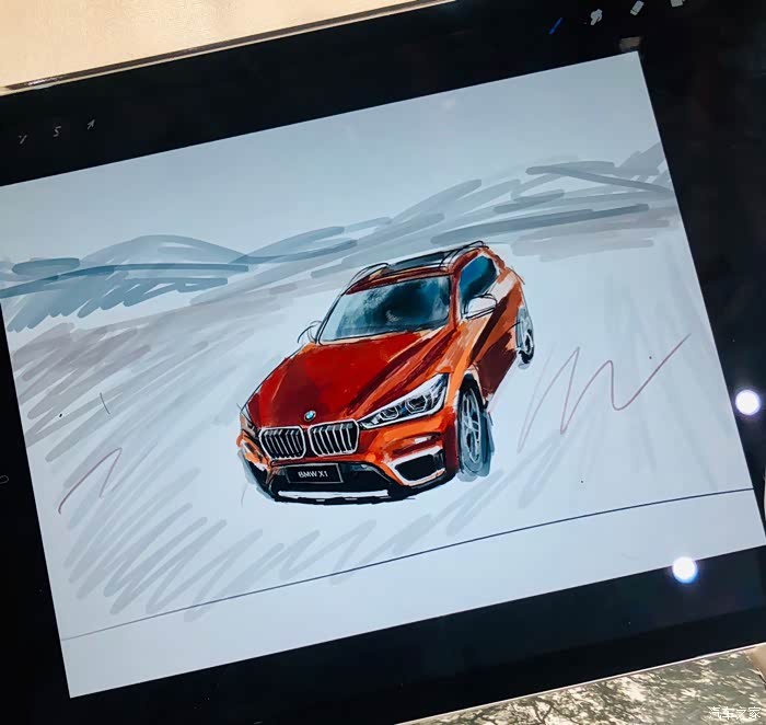 【图】纯手画x1自改款_宝马x1论坛_汽车之家论坛