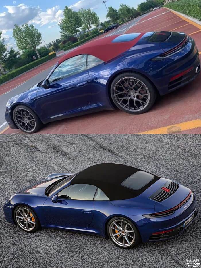 【图】992敞篷 龙胆蓝配什么颜色顶篷?_保时捷911论坛_汽车之家论坛
