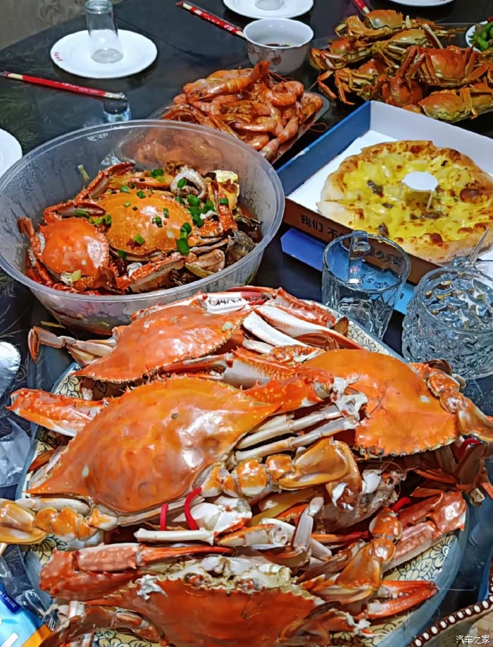 大营口,海鲜整起来,瞧这一桌子怎么样?