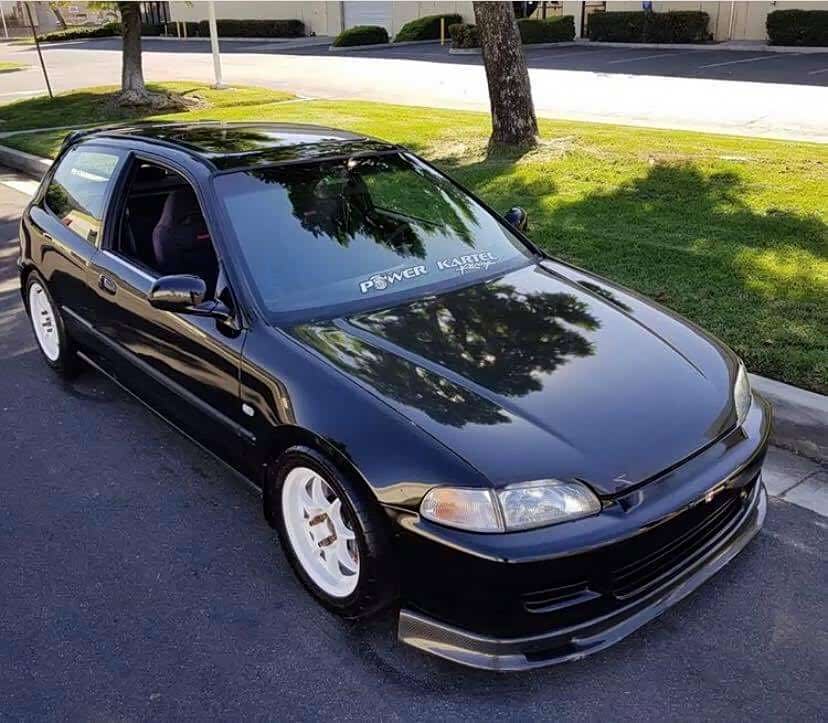 黑色五代本田思域 eg si.干干净净的性能范儿!精神小伙!