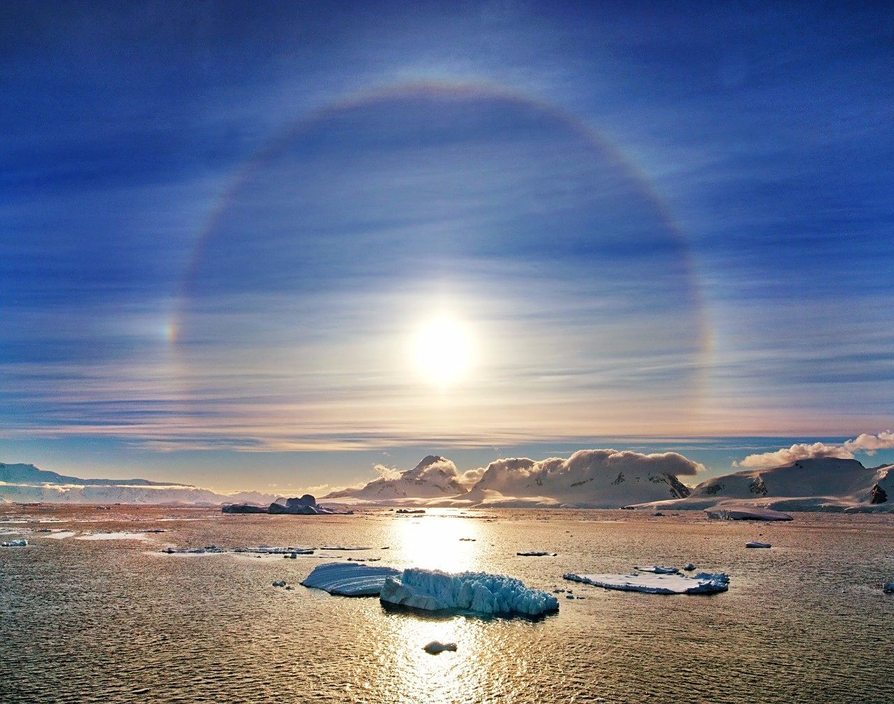 冰雪覆盖的南极,星球美景,星球之边
