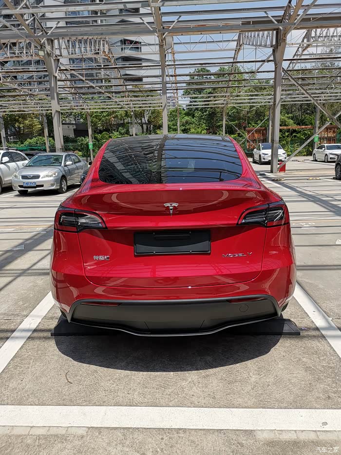 【图】红色modely红色modely,体验还可以_model y论坛_汽车之家论坛