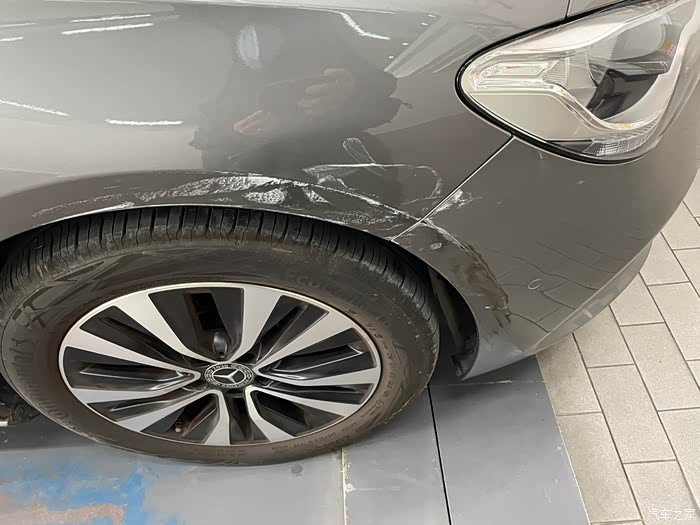 【图】刚刚修好2天又被碰擦_奔驰b级论坛_汽车之家论坛