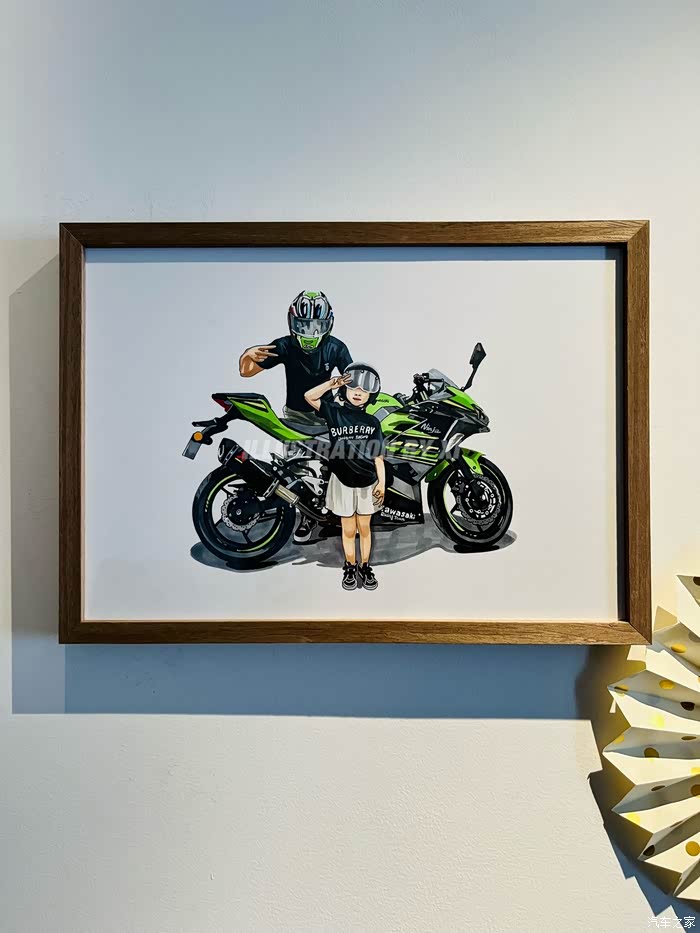 手绘机车川崎系列kawasakininja400车型