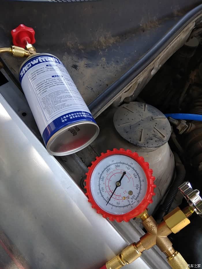 凯越空调不制冷今天加氟了