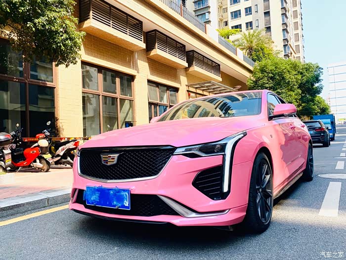 【图】在女友的熏陶下,白色车身改粉色_凯迪拉克ct4论坛_汽车之家论坛