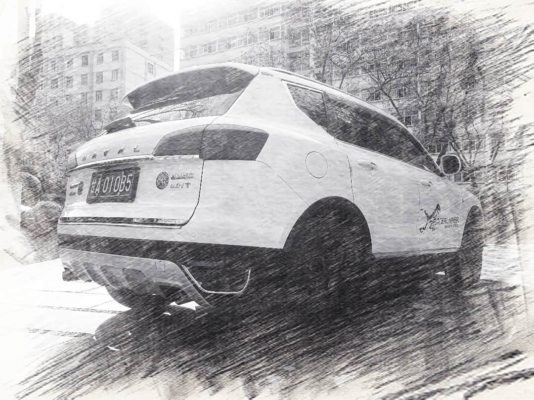 素描风格记录小7_哈弗h7论坛_手机汽车之家