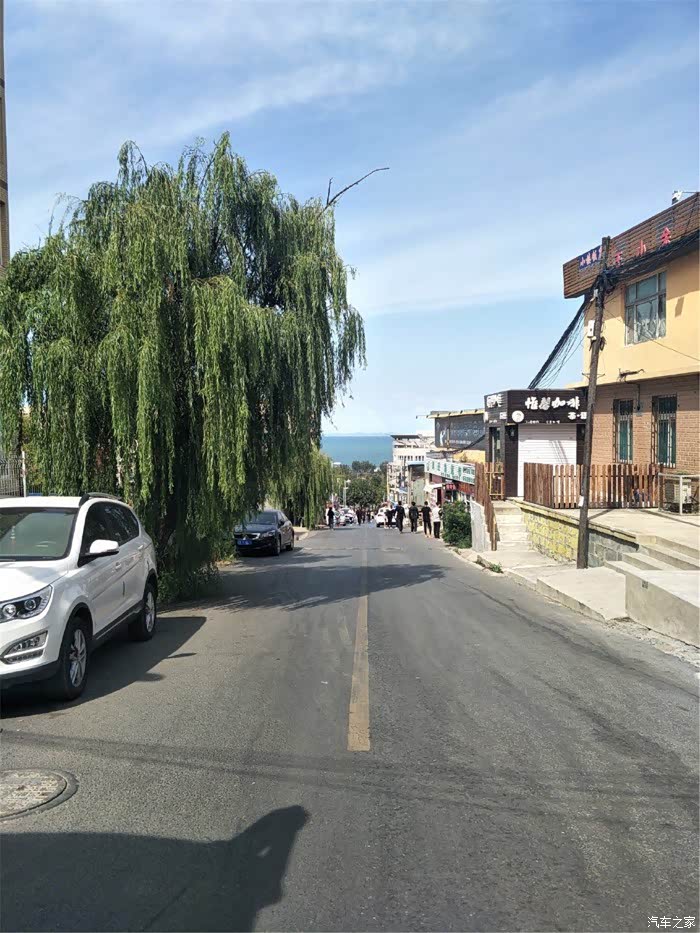 把车开到夏家河子村里面.