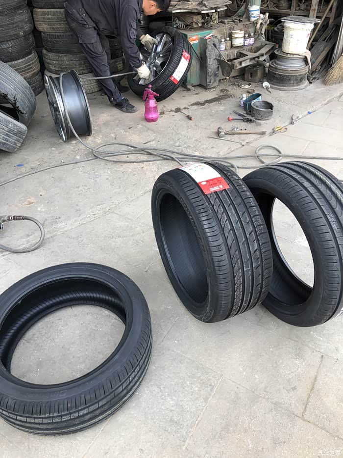 准备换宽轮胎了