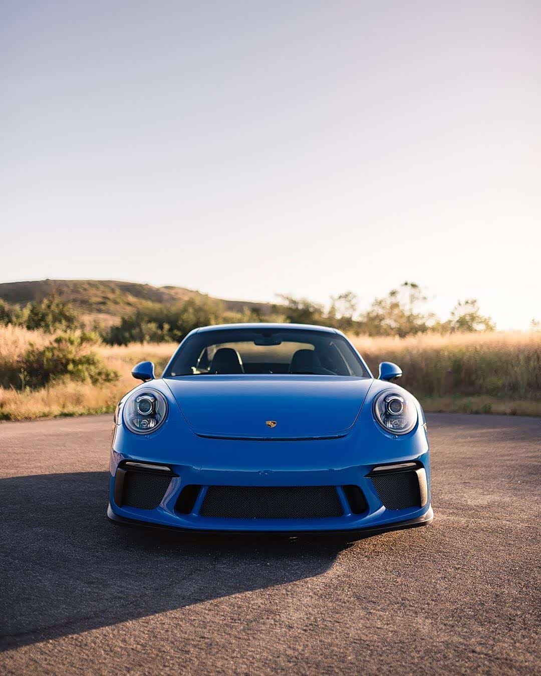 保时捷911 gt3 巫毒蓝色车漆