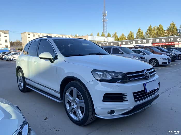 个人预出顶配途锐白色14年车况精品