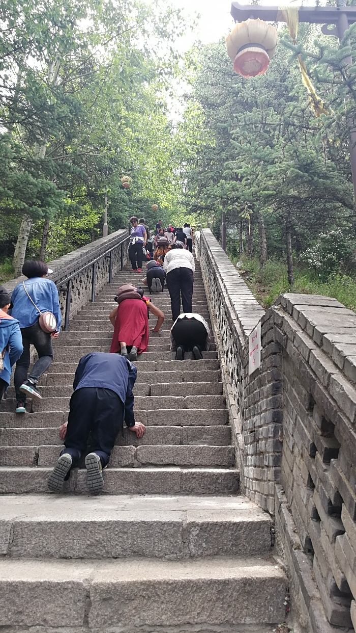 五台山黛螺顶台阶图片图片