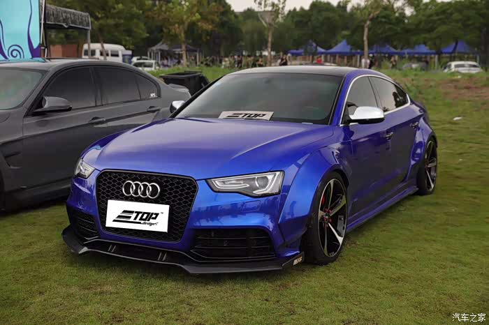 奥迪a5改装宽体包围碳纤维套件