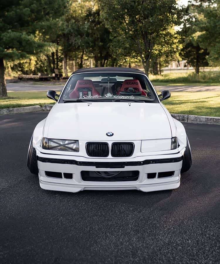 宝马e36 convertible低趴风格,笔直的经典