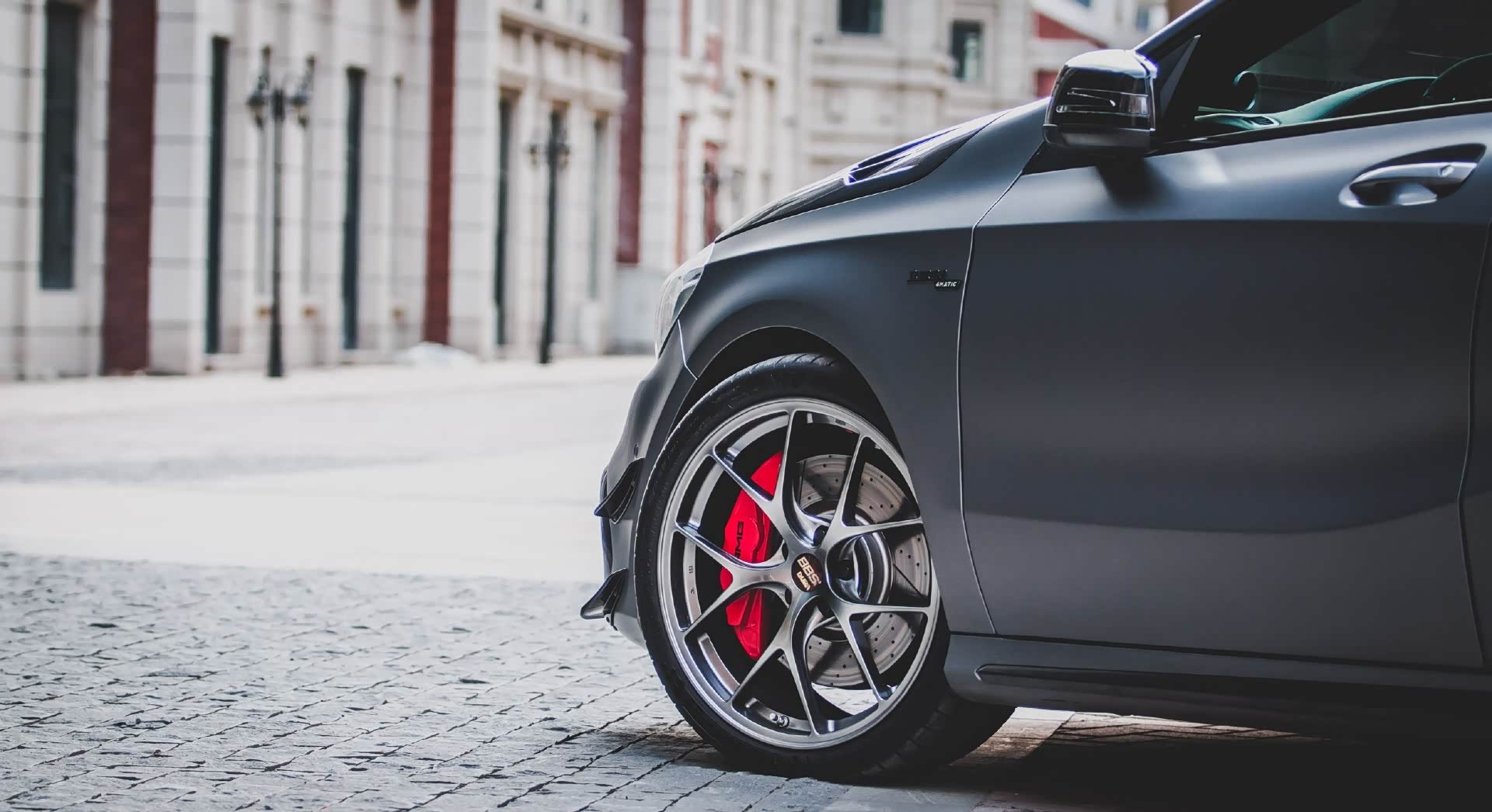 德系钢炮amg a45配上日系锻造bbs轮毂