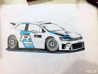 这是大众曾经发布了polo r wrc赛车车型的官图!