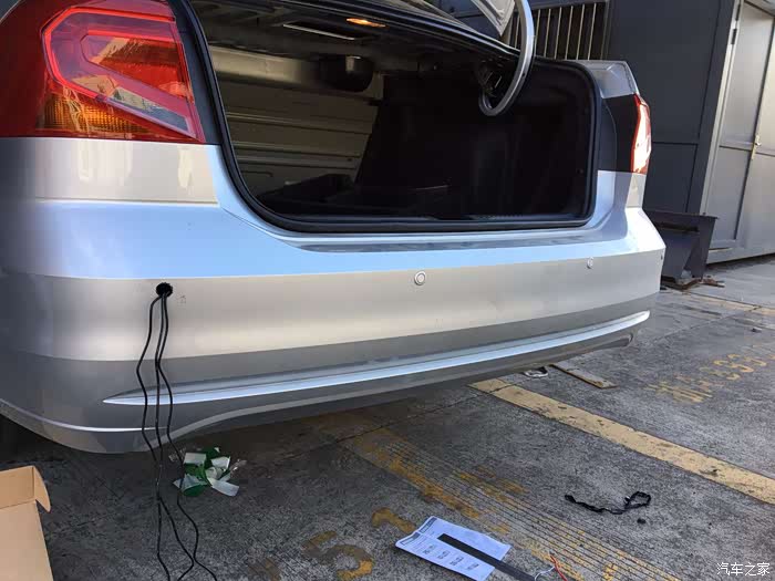 新捷达史上最详细倒车雷达安装教程图片反了请看后面开始看