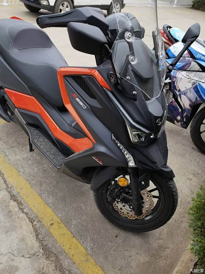 光阳s350改装后视镜前移