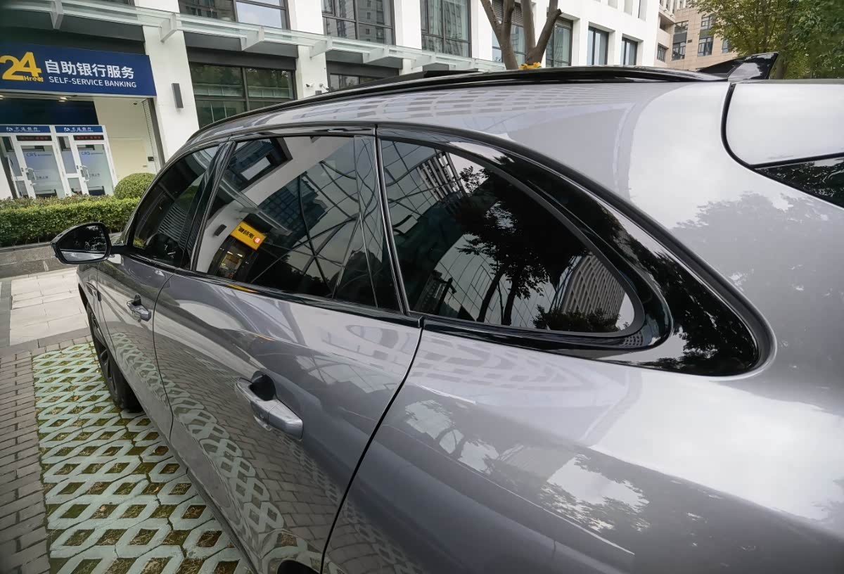 【图】窗框银色贴黑膜_捷豹f-pace论坛_汽车之家论坛